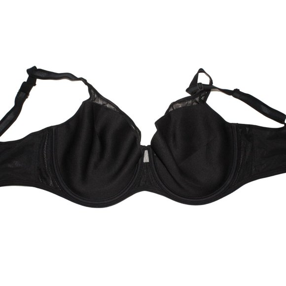 Chantelle Norah Chic Sz 36DDDD Black Underwire Mesh Light Padded Cup Bra - Picture 3 of 8